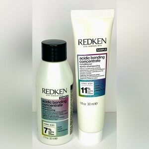 Redken Acidic Bonding Concentrate Shampoo & Conditioner - White with Black Caps
